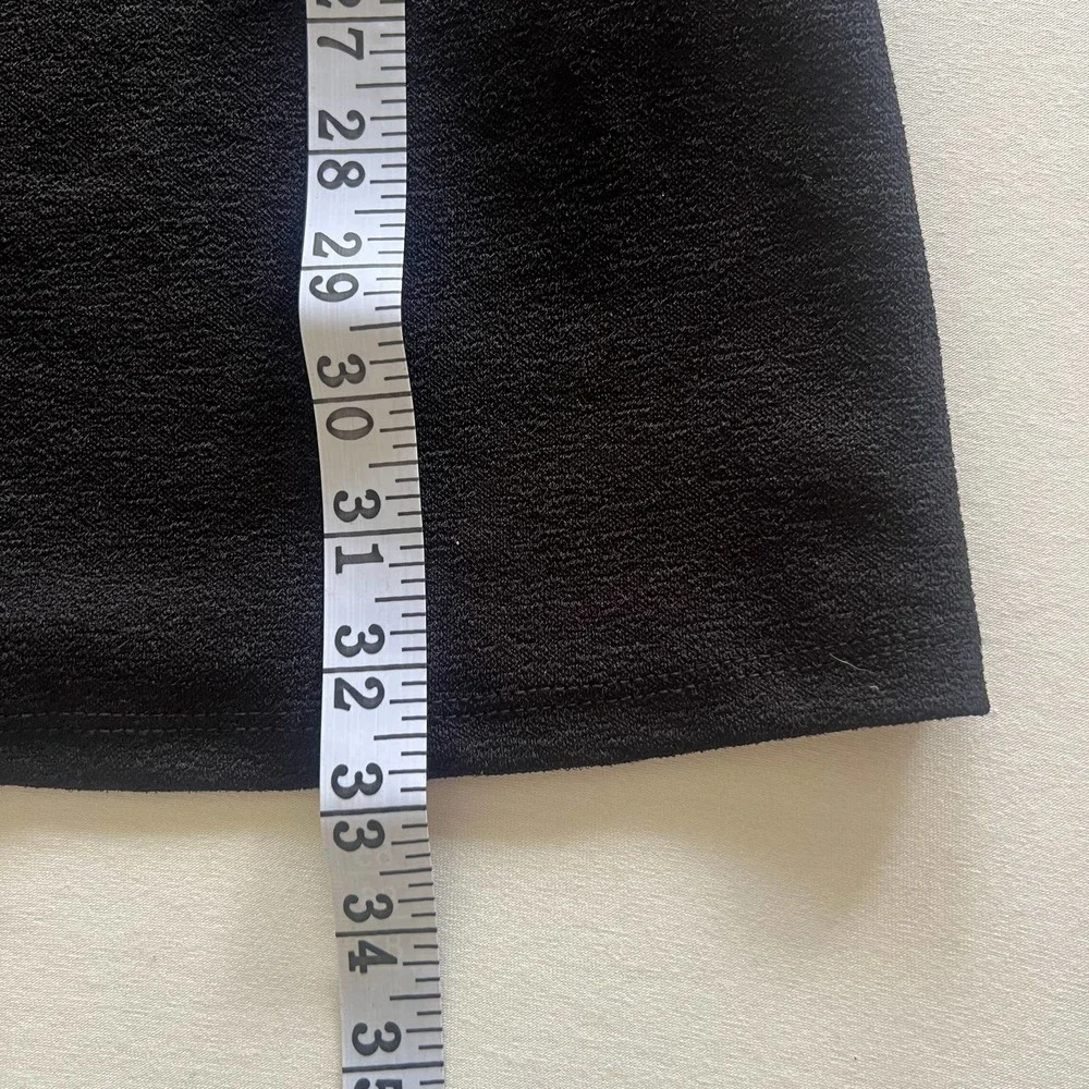 ZARA Balloon Sleeve Black Low Back Mini Dress Size S - Picture 7 of 9